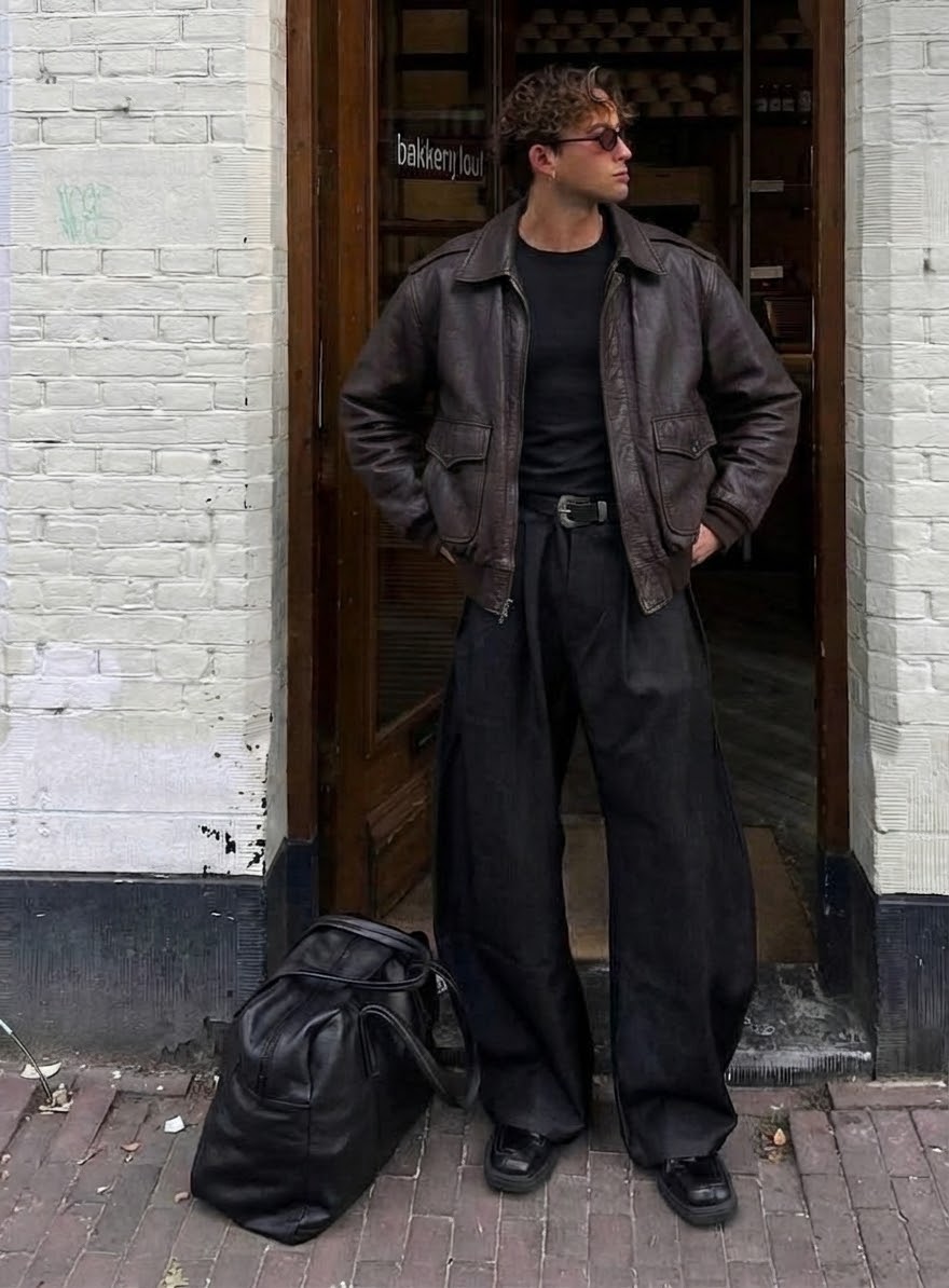 VIATOR VINTAGE LEATHER JACKET (S)