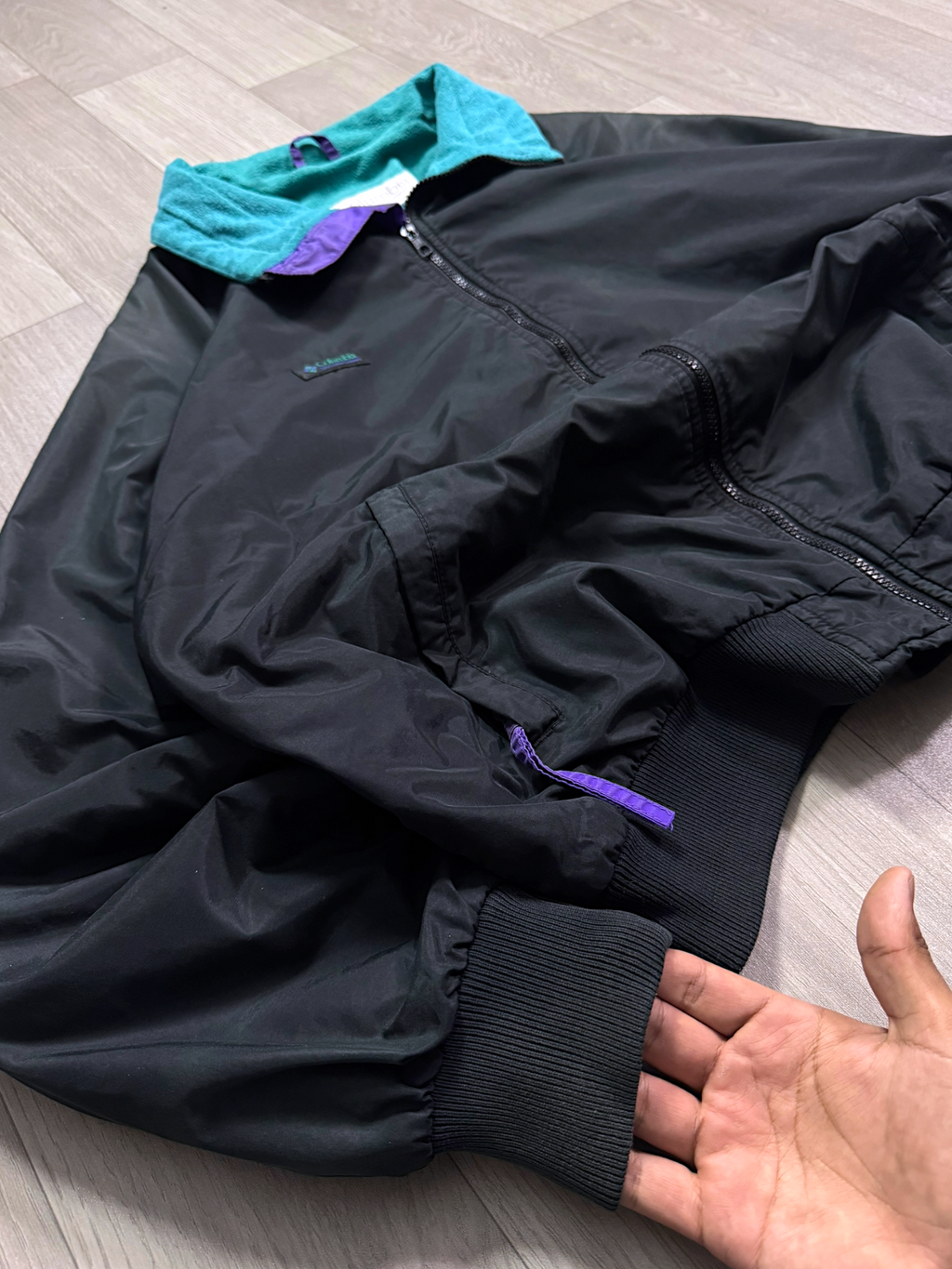 COLUMBIA DARK VTG POLAR JACKET(M/L)