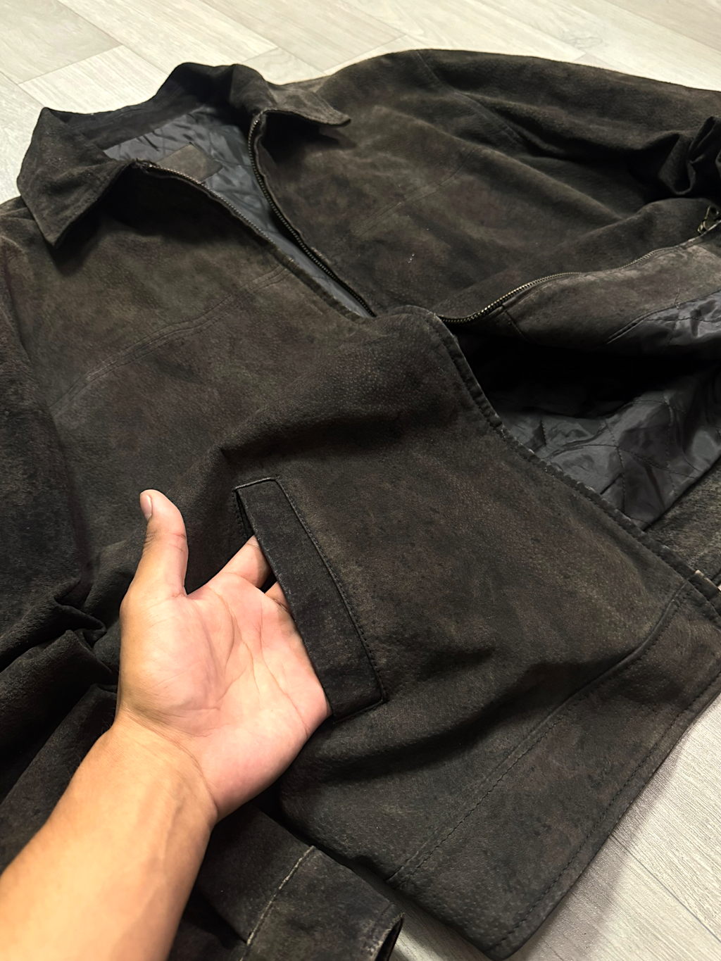 HARRINGTON LUXURY BROWN LEATHER (L/M)