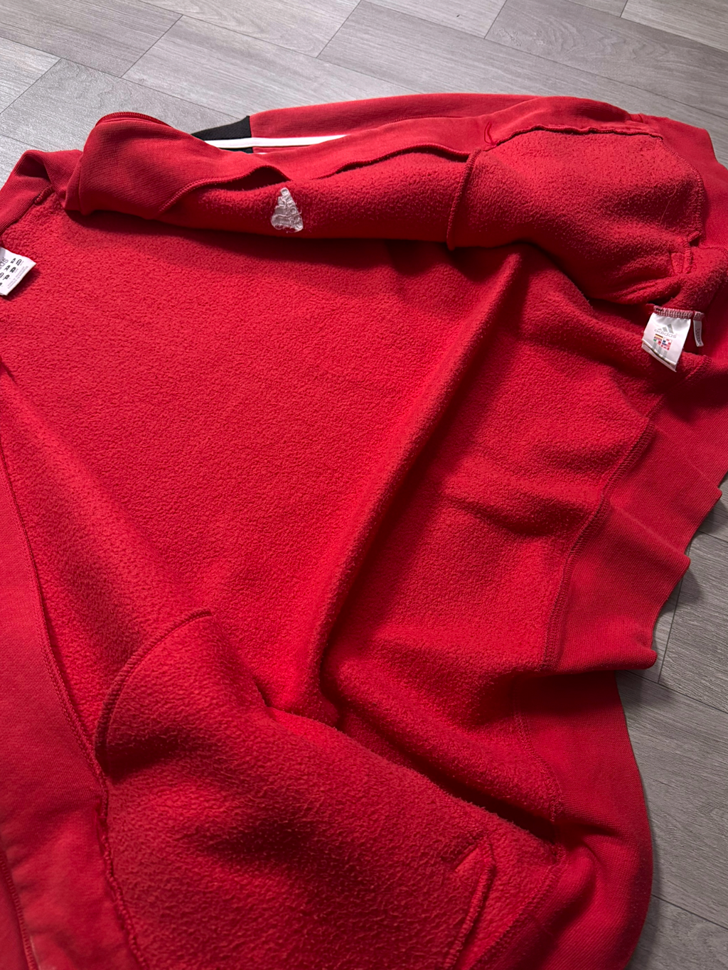 ADIDAS CLASSIC RED TRACK JACKET(L)