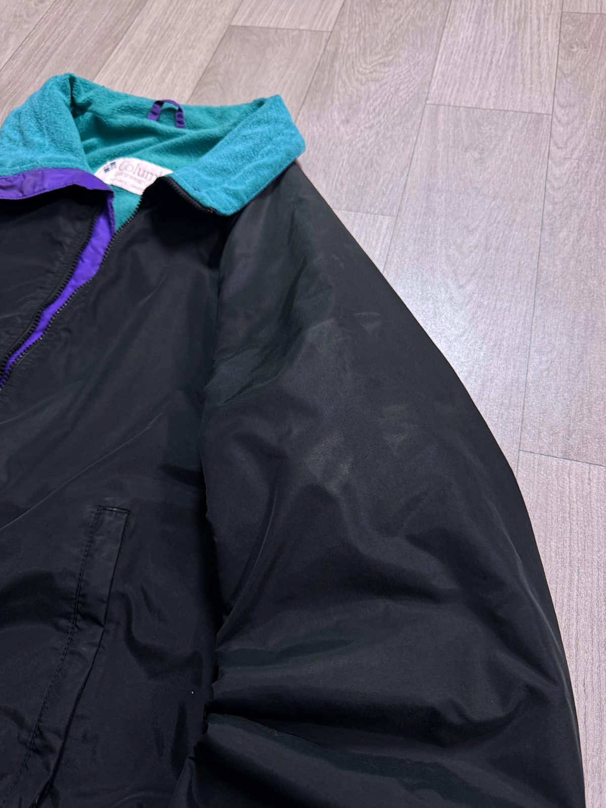 COLUMBIA DARK VTG POLAR JACKET(M/L)