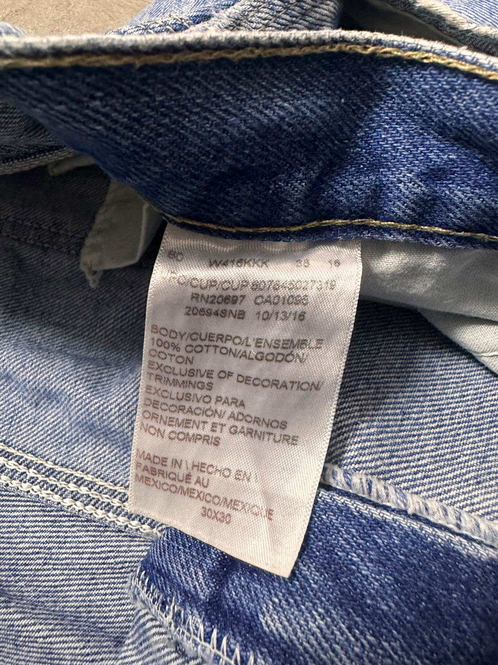 DICKIES DOUBLE KNEE WORKEAR DENIM (32/ M)