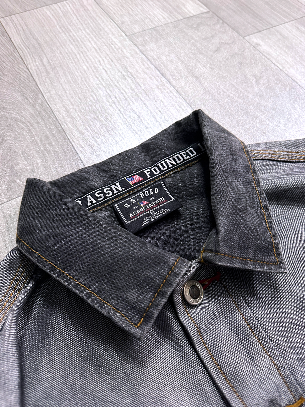 US POLO ASSN DENIM LUXURY JACKET(M)