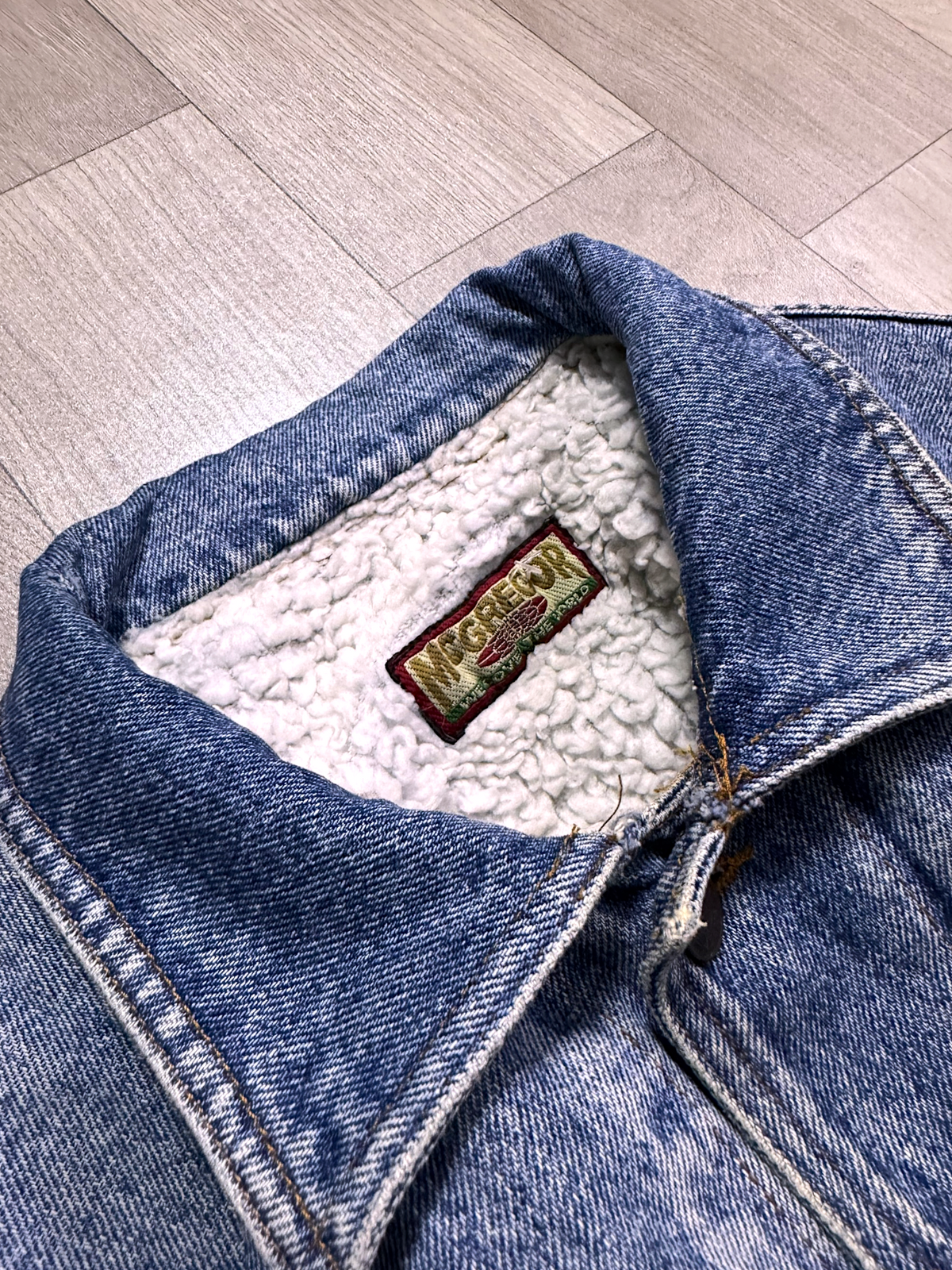MCGREGOR VTG POLAR DENIM JACKET (L)