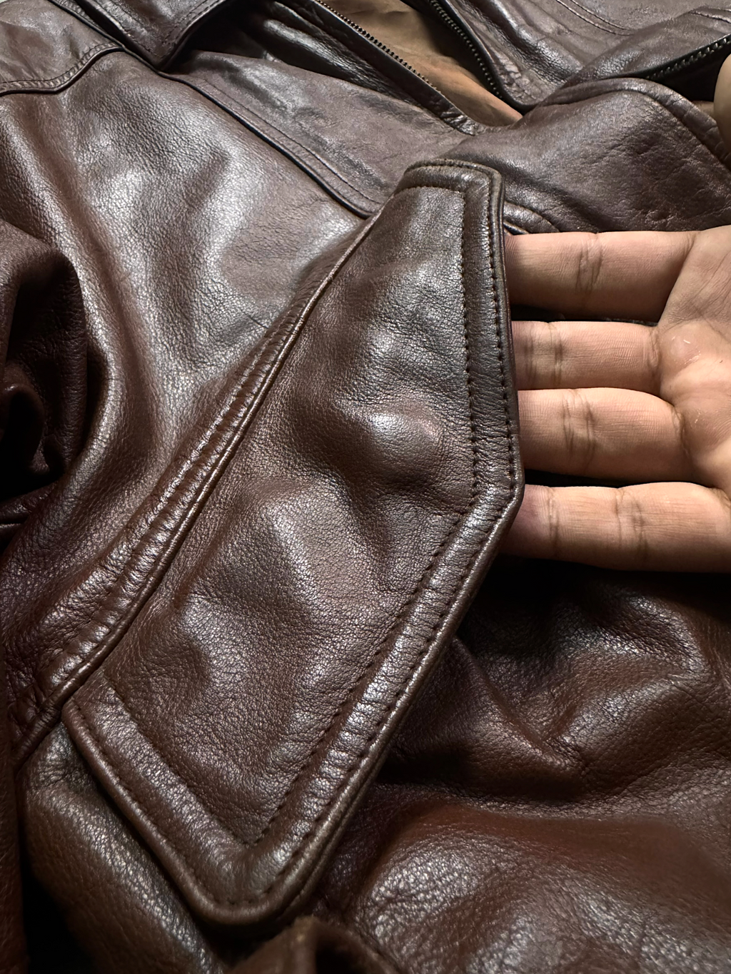 VIATOR LUXURY LEATHER JACKET (M)