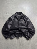 VIATOR BLACK TYPE LEATHER JACKET(L)