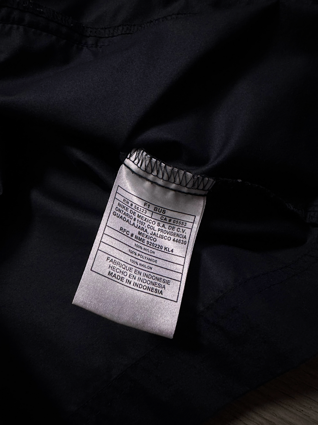 NIKE DARK BLACK TRACK JACKET(XL/XXL)
