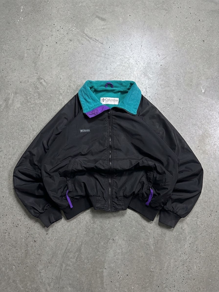 COLUMBIA DARK VTG POLAR JACKET(M/L)