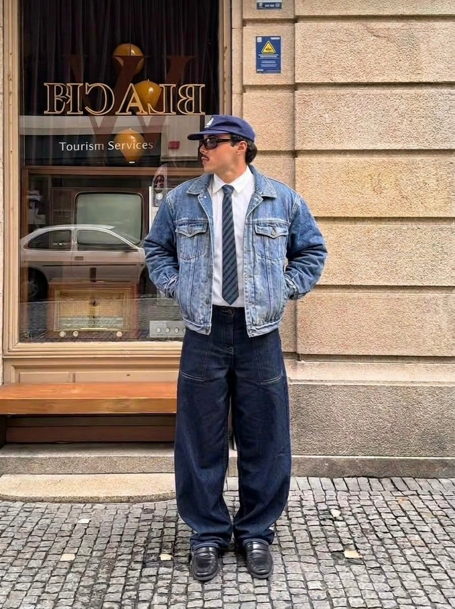 MCGREGOR VTG POLAR DENIM JACKET (L)