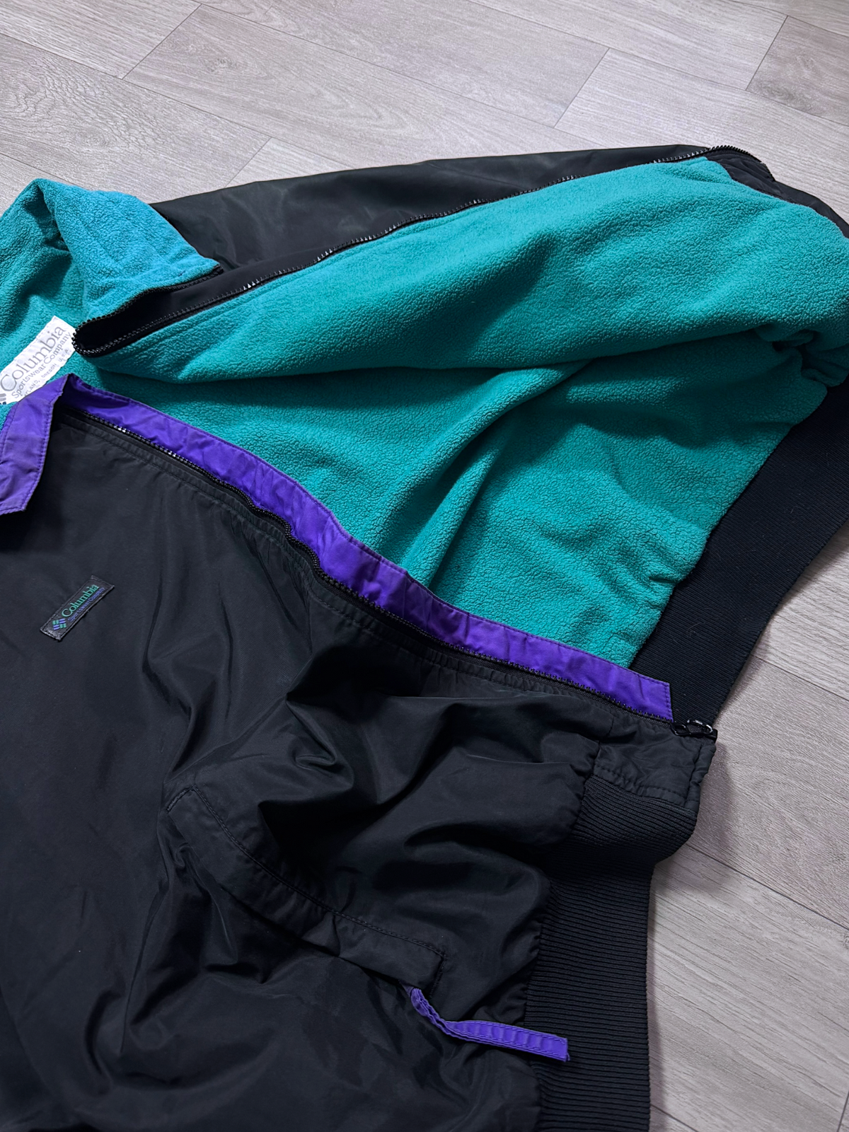 COLUMBIA DARK VTG POLAR JACKET(M/L)