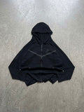 NIKE BLACK FULL ZIP REFLECTIVA (M)
