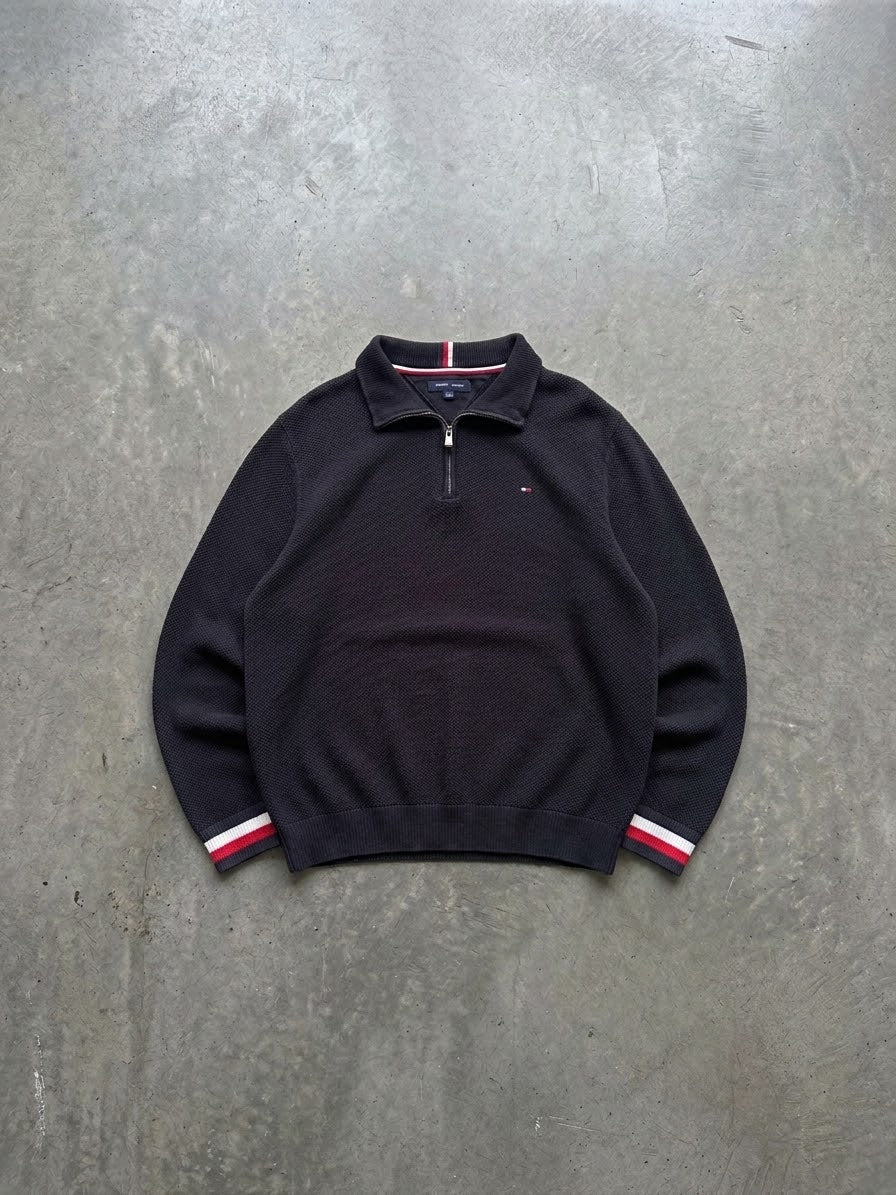 TOMMY HILFIGER LUXURY QUARTER ZIP(L/XL)