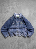 VINTAGE DENIM POLAR JACKET (M/L)