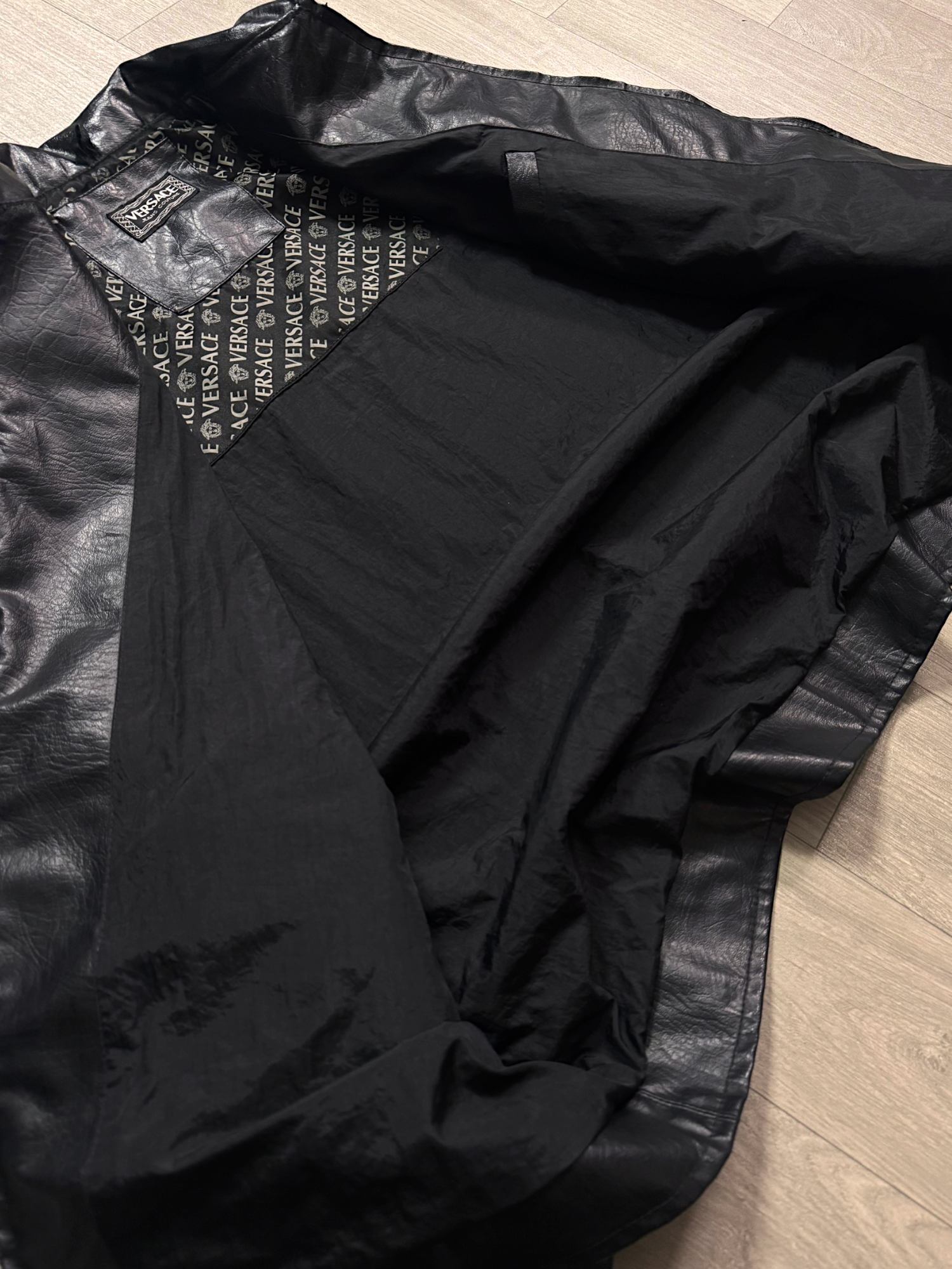 VIATOR BLACK TYPE LEATHER JACKET(L)