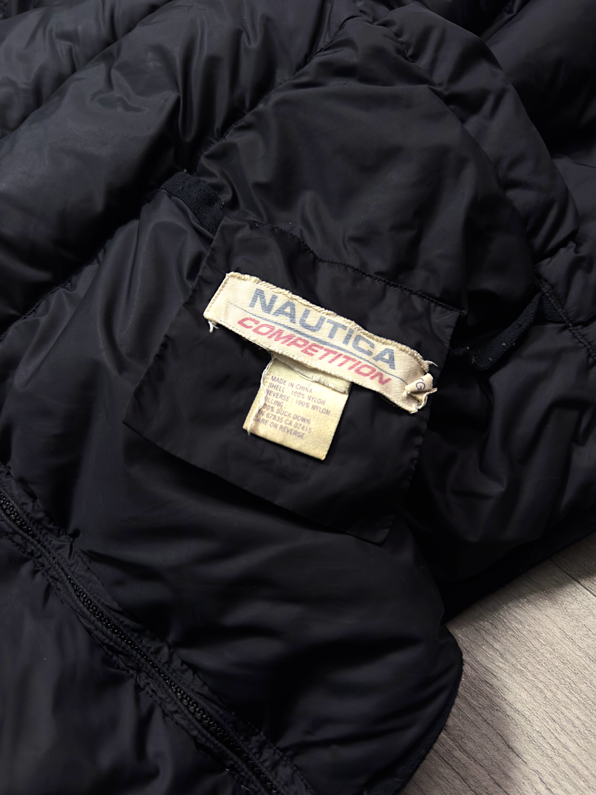 NÁUTICA COMPETITION BLACK PUFFER JACKET