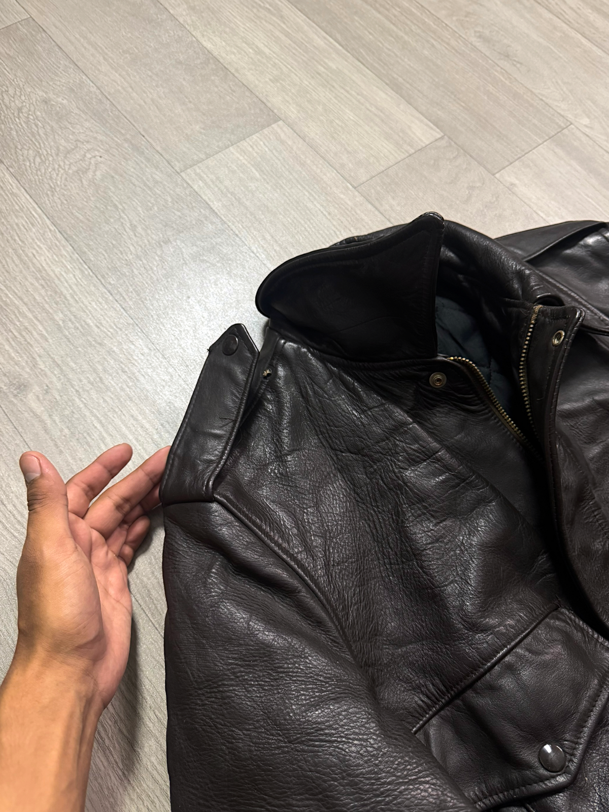 VIATOR VINTAGE LEATHER JACKET (S)