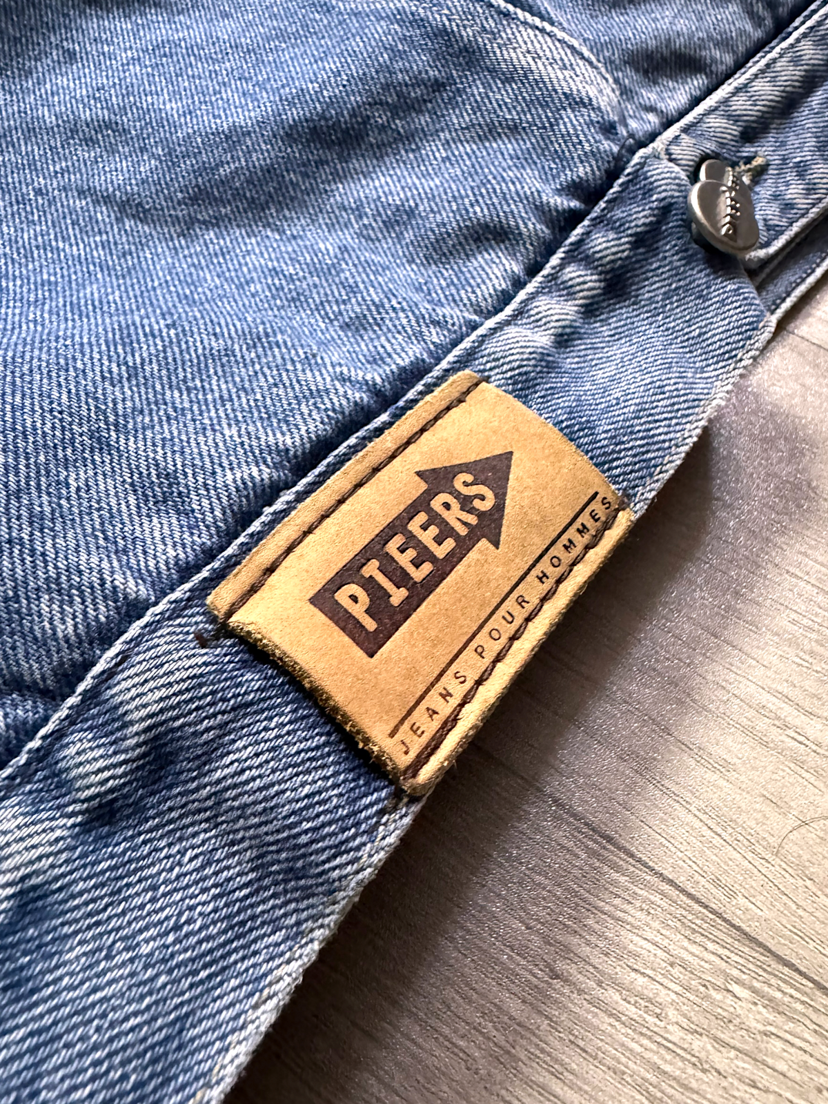 VINTAGE DENIM POLAR JACKET (M/L)