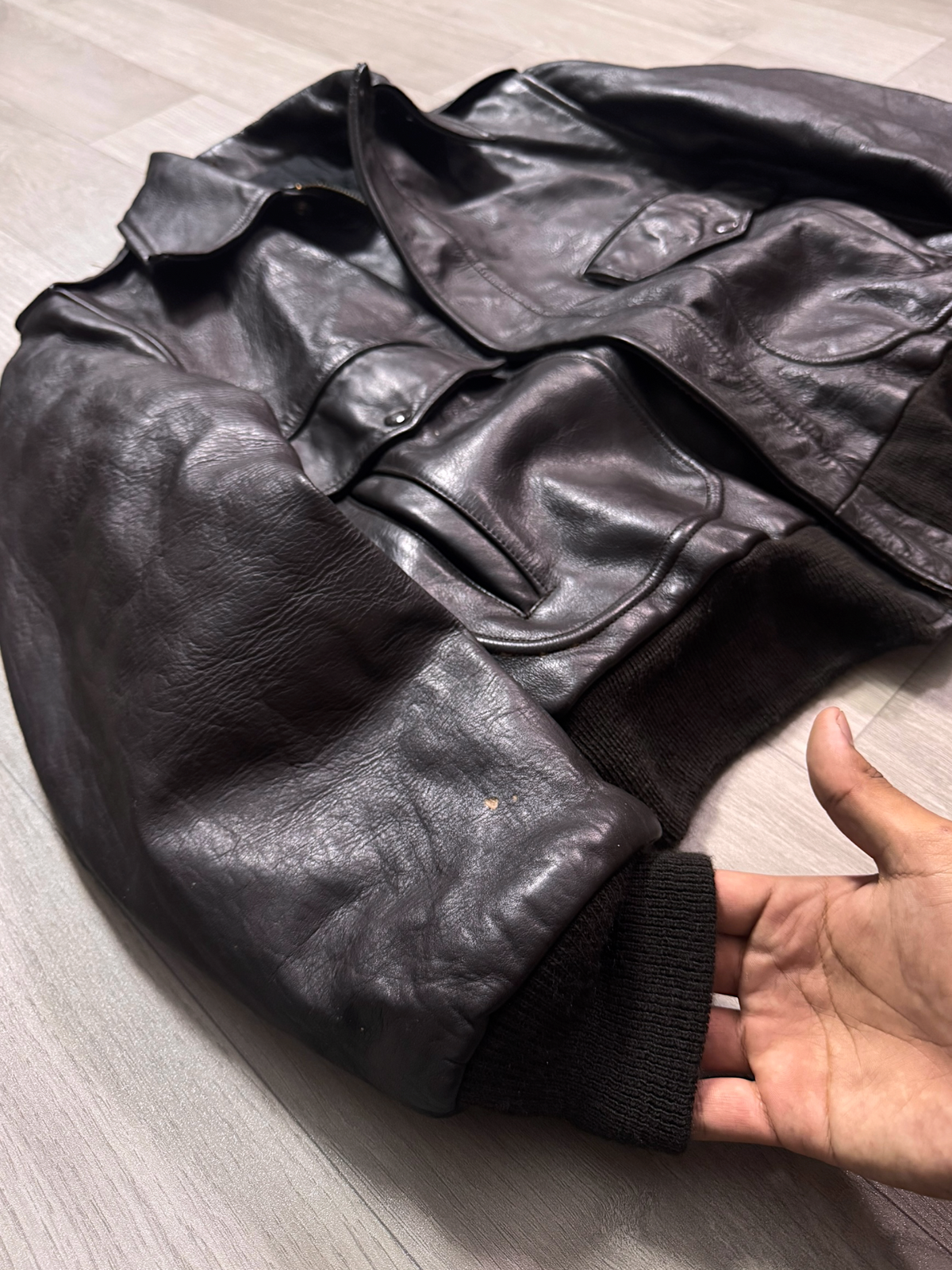 VIATOR VINTAGE LEATHER JACKET (S)