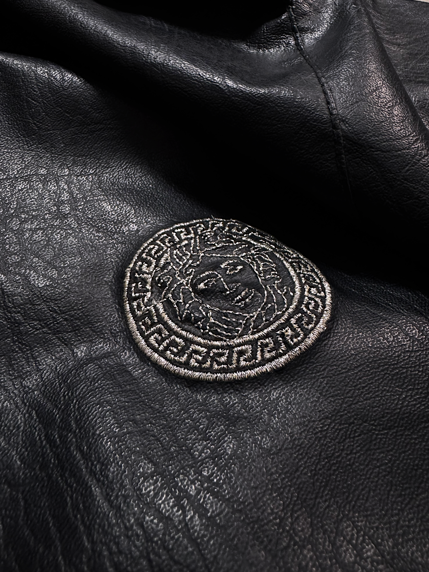 VIATOR BLACK TYPE LEATHER JACKET(L)