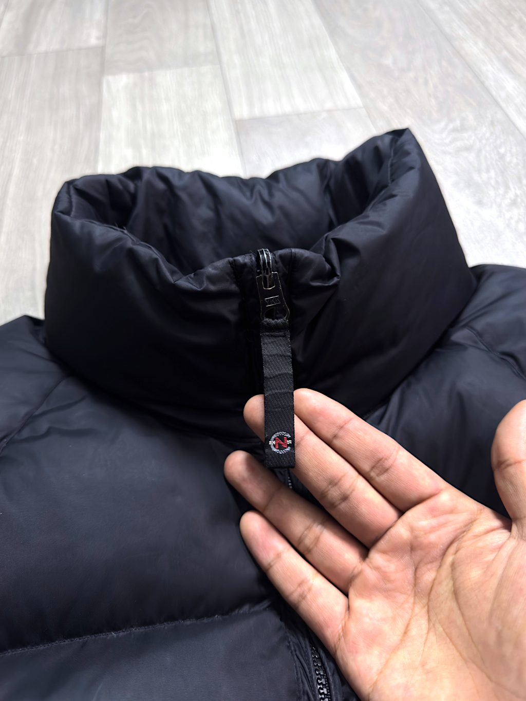 NÁUTICA COMPETITION BLACK PUFFER JACKET