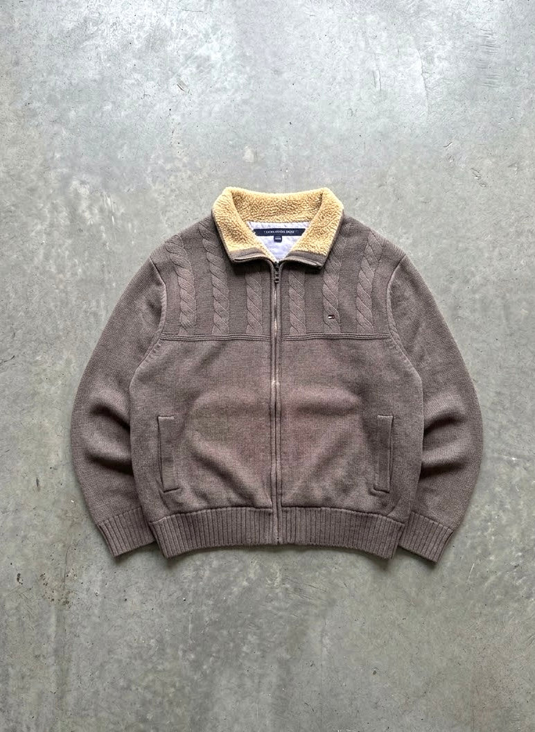 TOMMY HILFIGER LUXURY POLAR SWEATER FULL ZIP (L/XL)