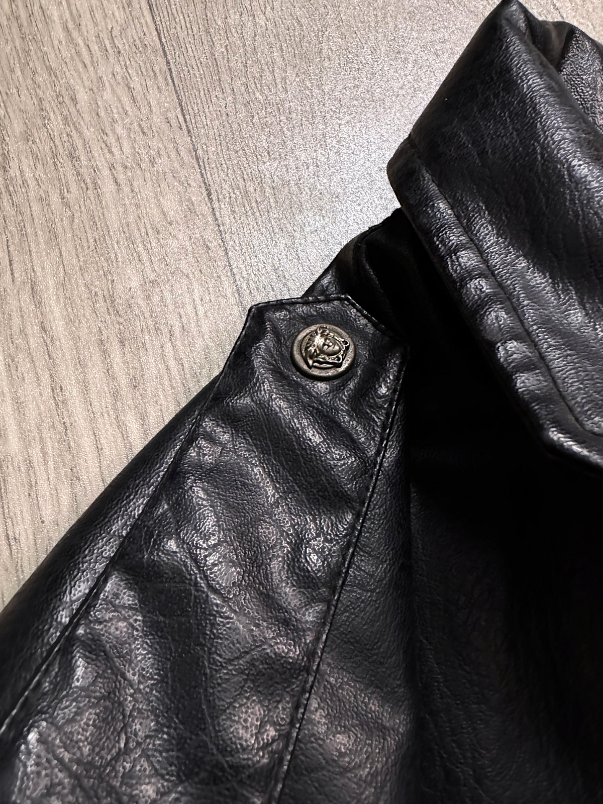 VIATOR BLACK TYPE LEATHER JACKET(L)