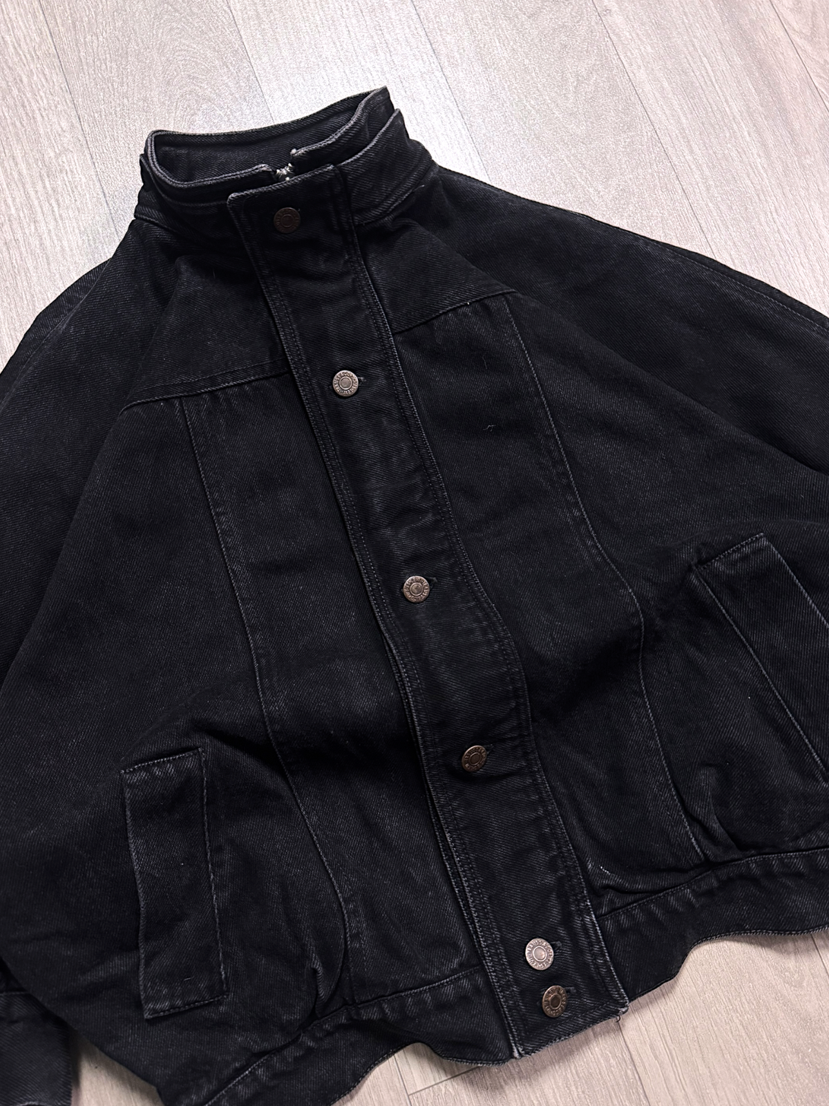 DARK LUXURY DENIM BOXY JACKET (S)