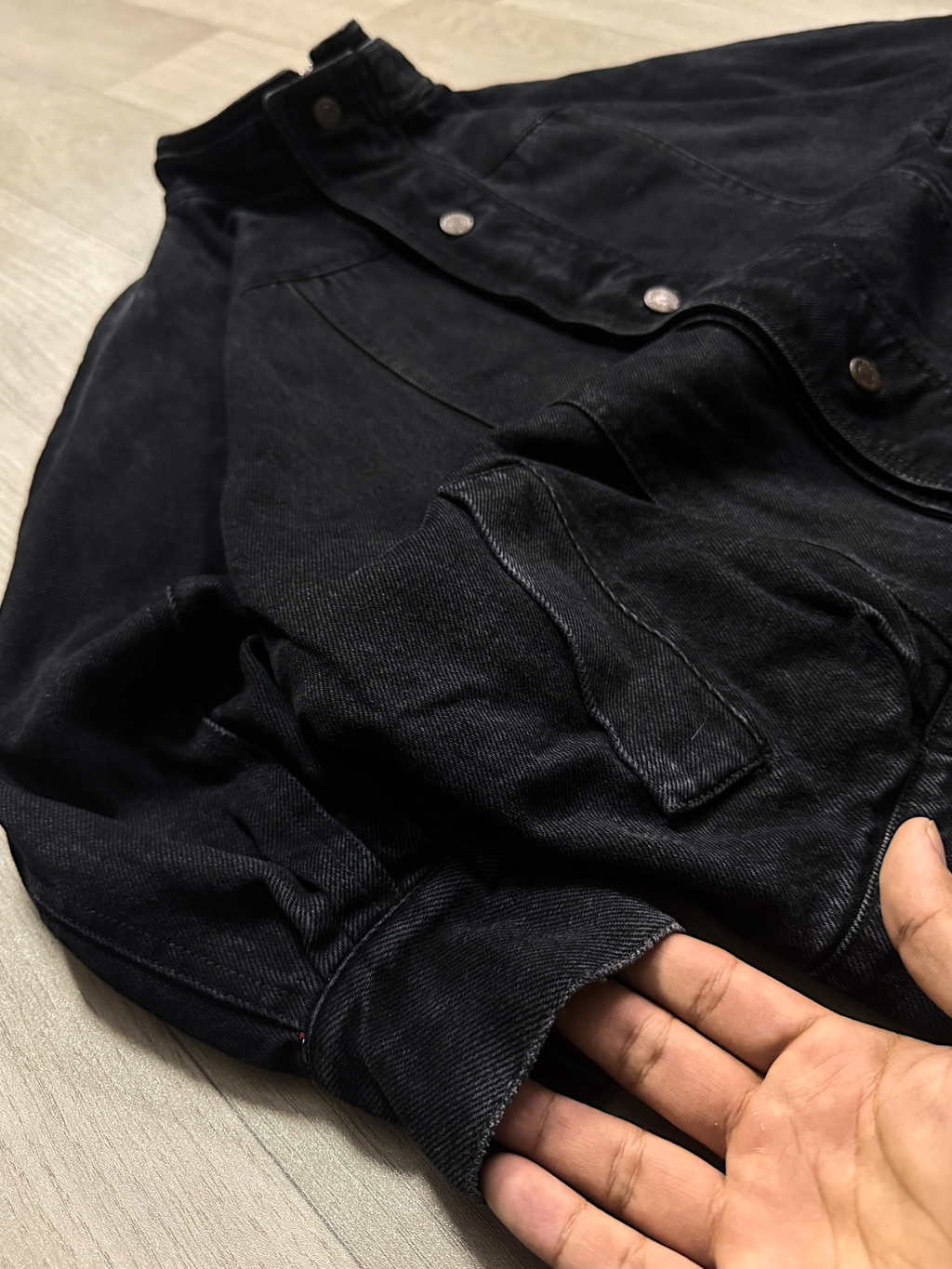 DARK LUXURY DENIM BOXY JACKET (S)