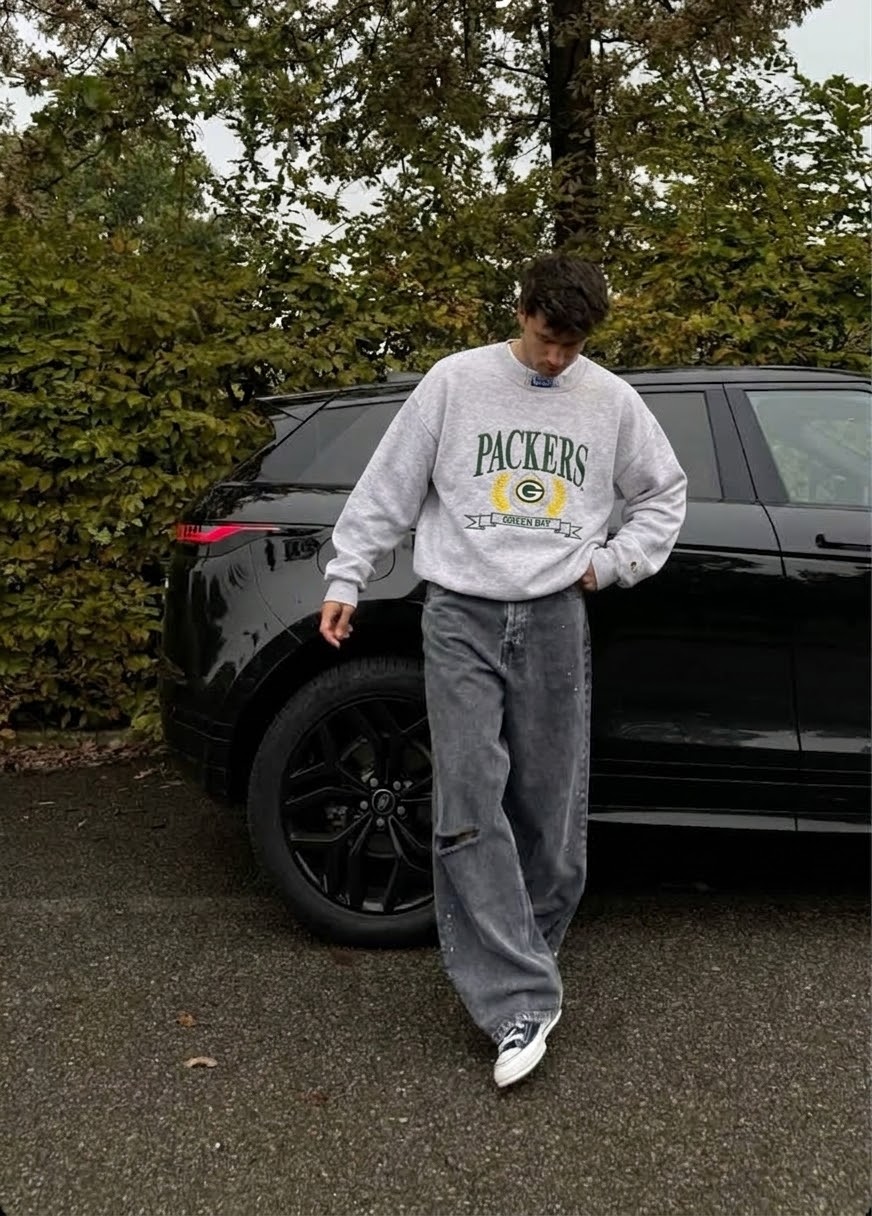 HEAVY WEIGHT TEAM PACKERS CREWNECK (M)