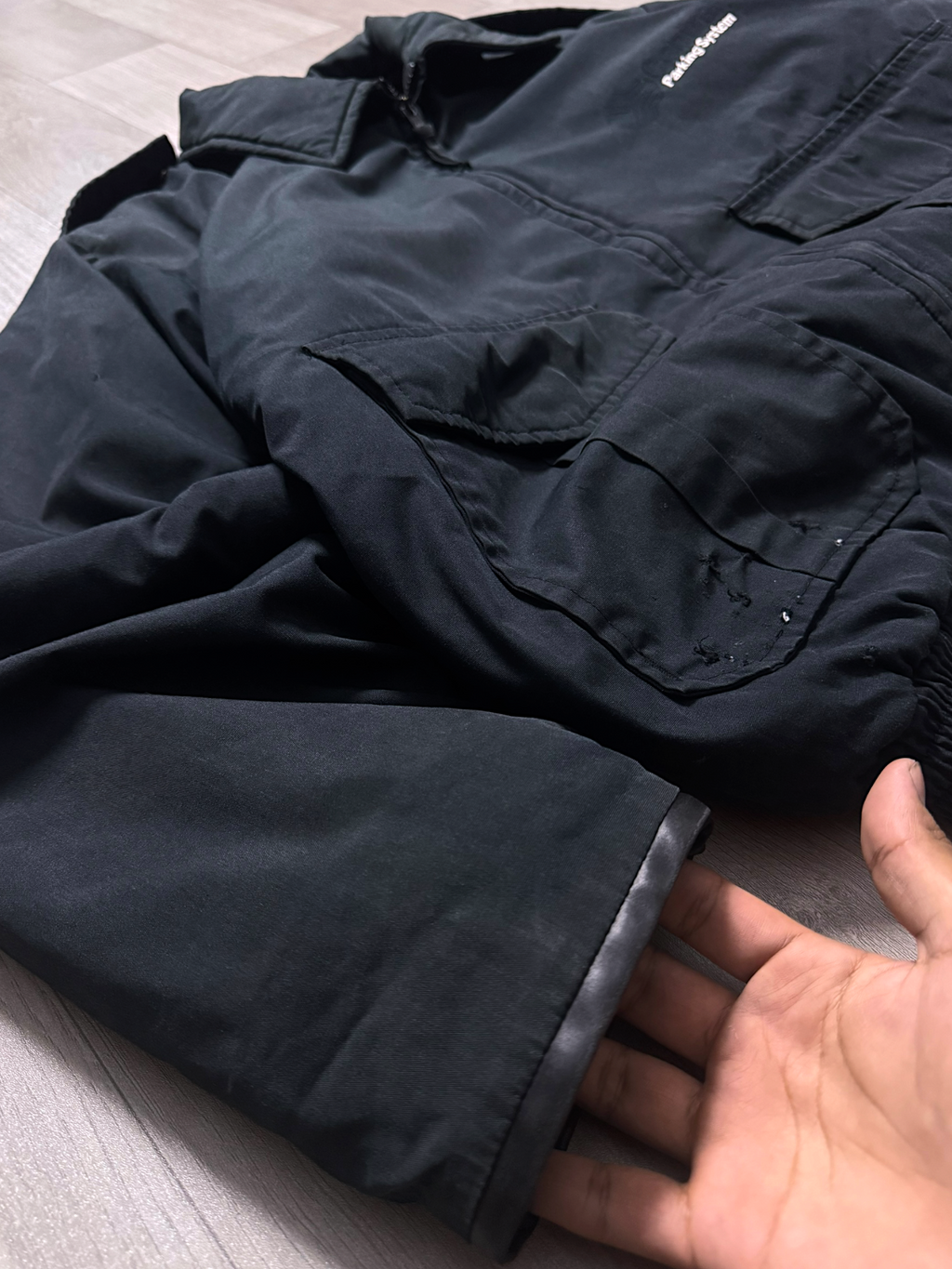 BOXY DARK WORKWEAR BOMBER JACKET (M)