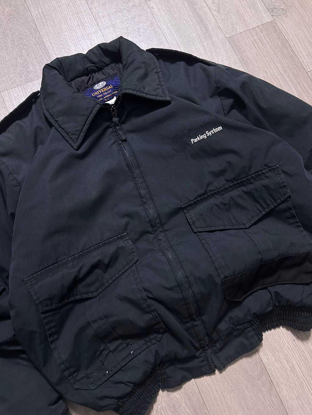 BOXY DARK WORKWEAR BOMBER JACKET (M)
