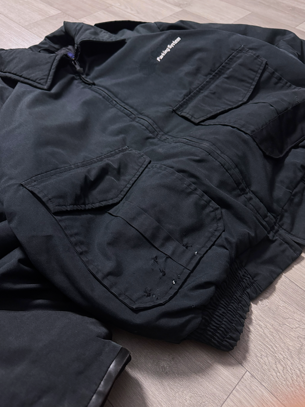 BOXY DARK WORKWEAR BOMBER JACKET (M)