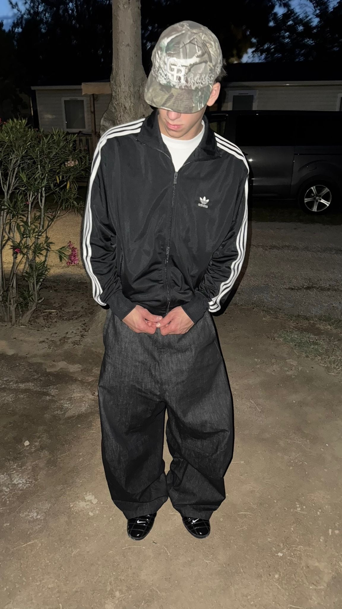 ADIDAS CLASSIC VTG TRACK JACKET(L)