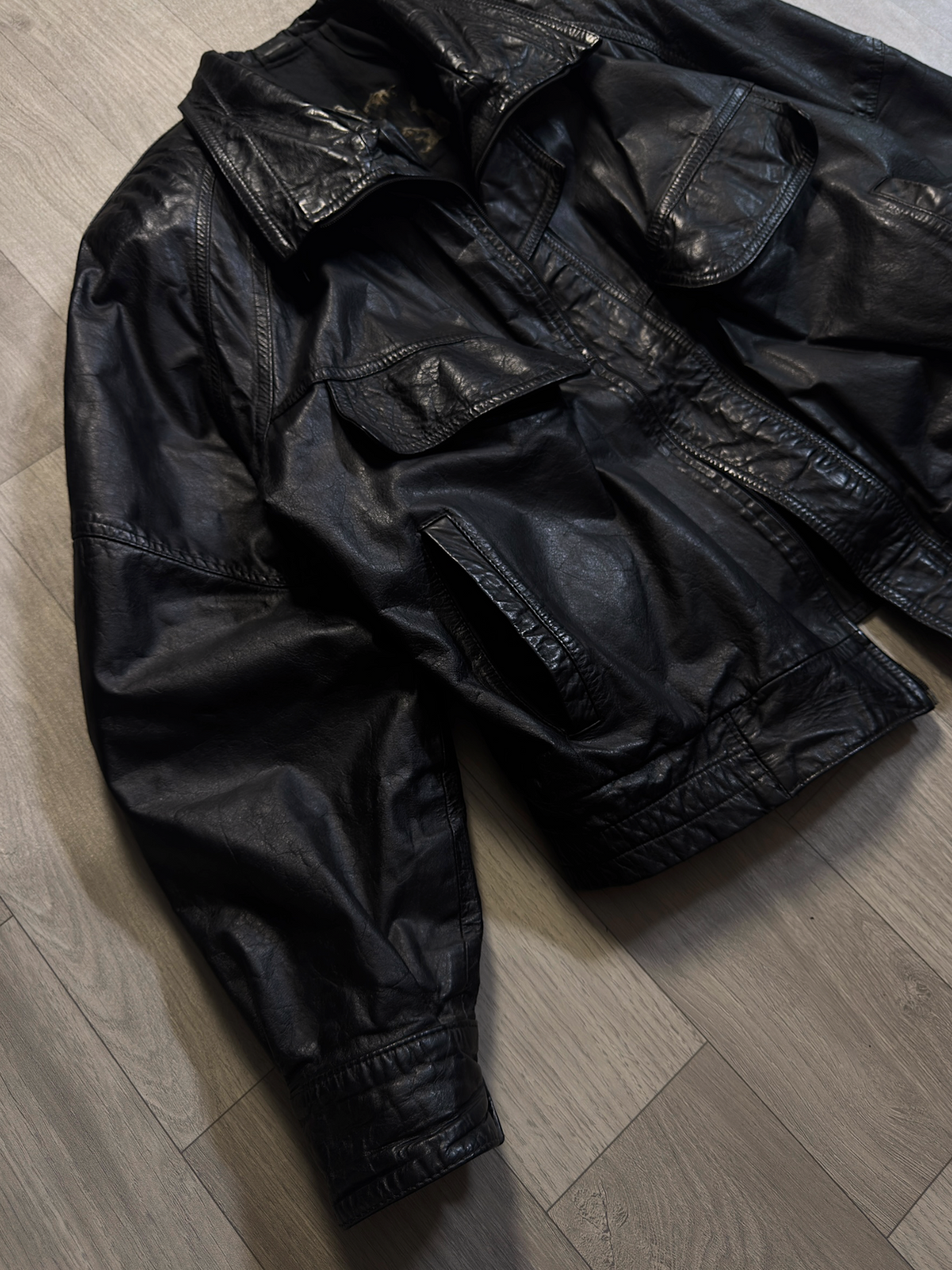 VIATOR VTG BLACK LEATHER JACKET