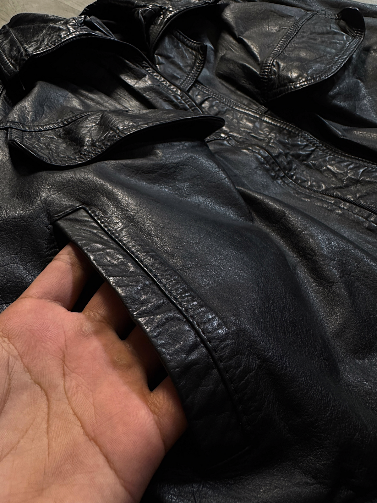 VIATOR VTG BLACK LEATHER JACKET