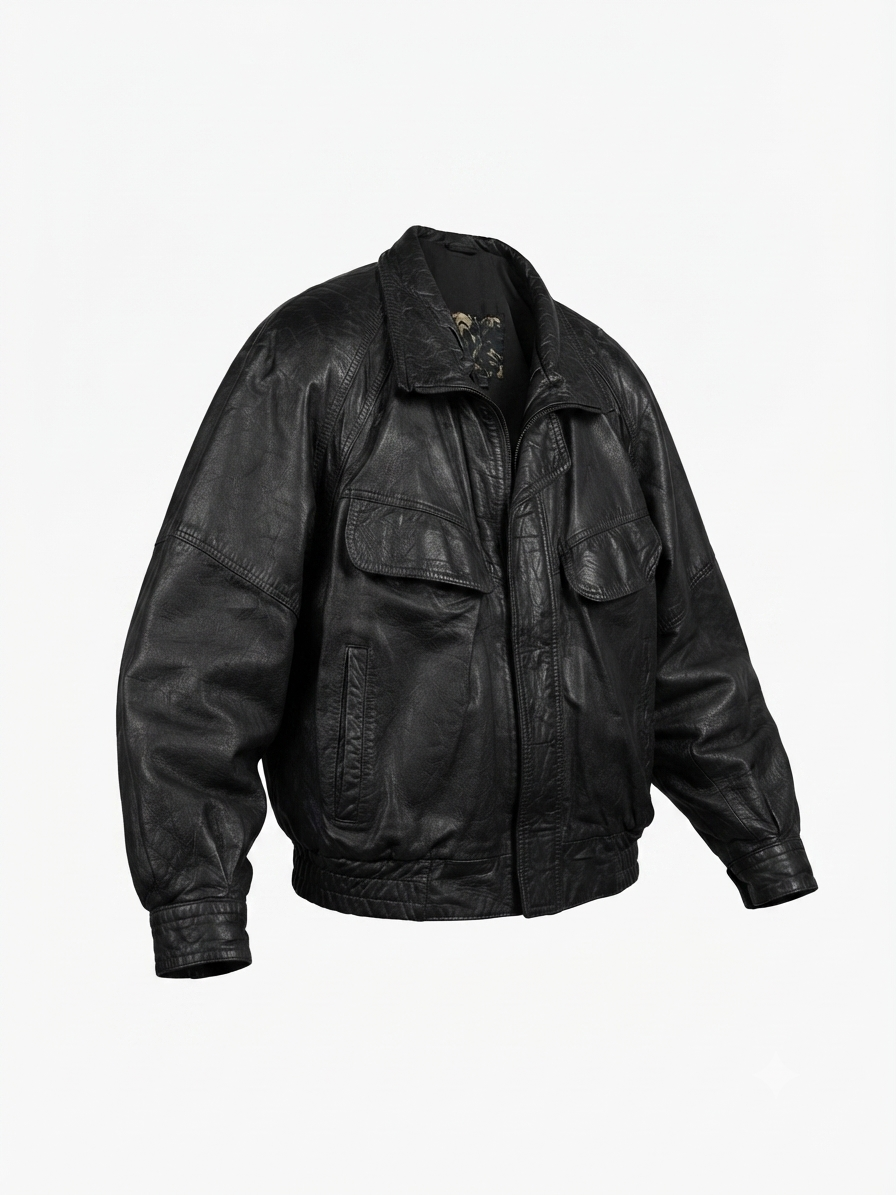 VIATOR VTG BLACK LEATHER JACKET
