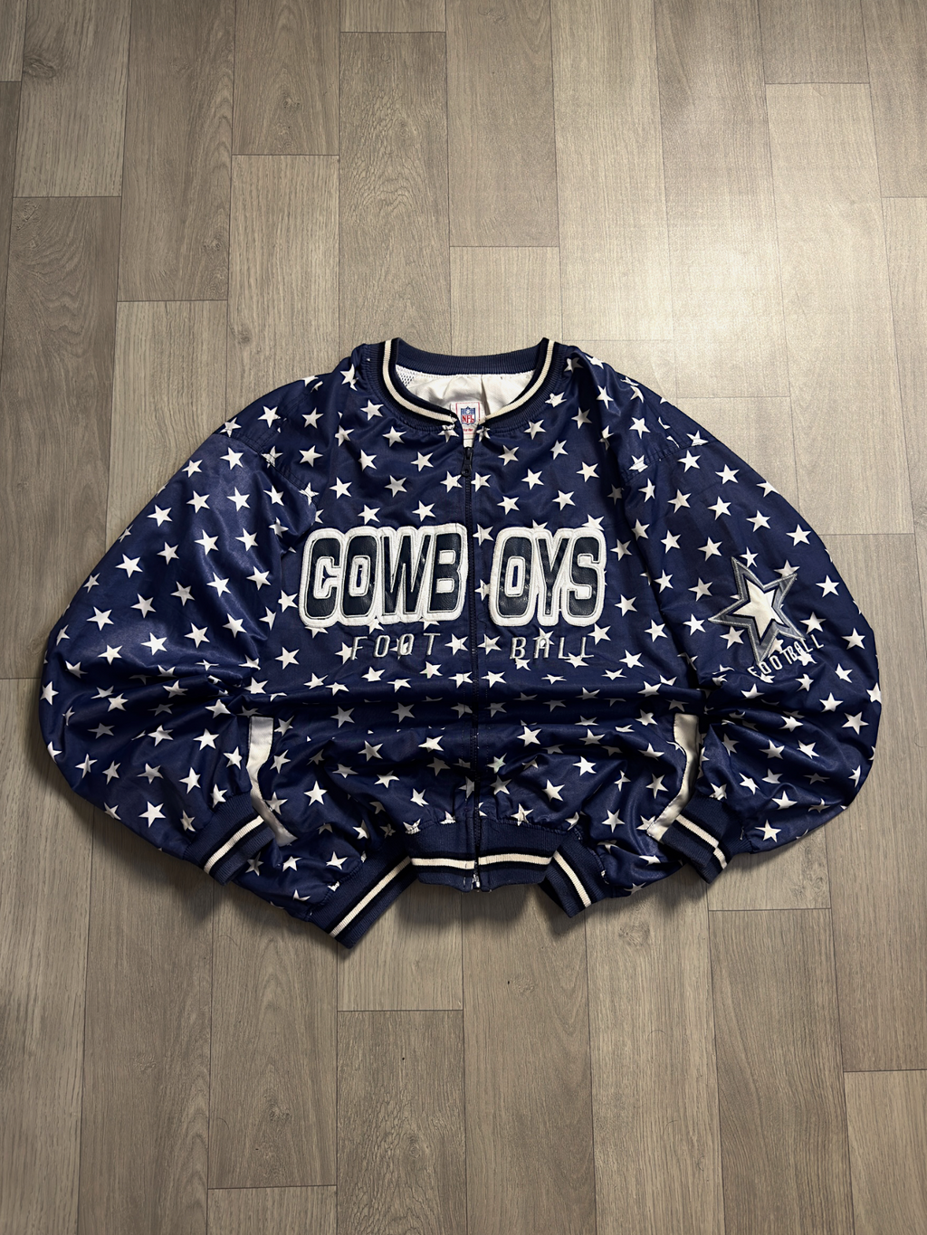 COWBOYS TEAM NFL VNTG VARSITYJACKET