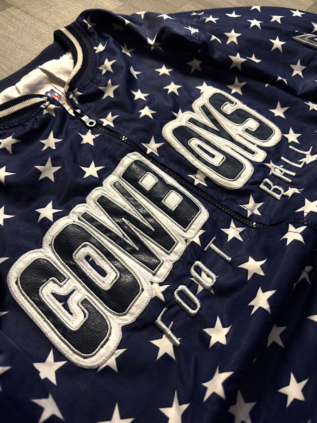 COWBOYS TEAM NFL VNTG VARSITYJACKET