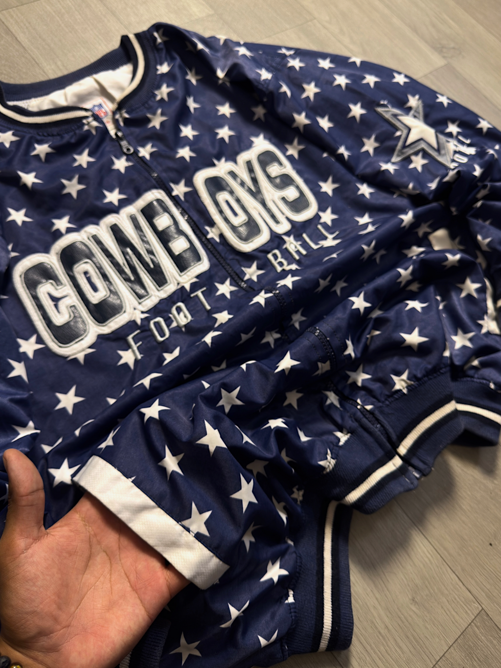 COWBOYS TEAM NFL VNTG VARSITYJACKET