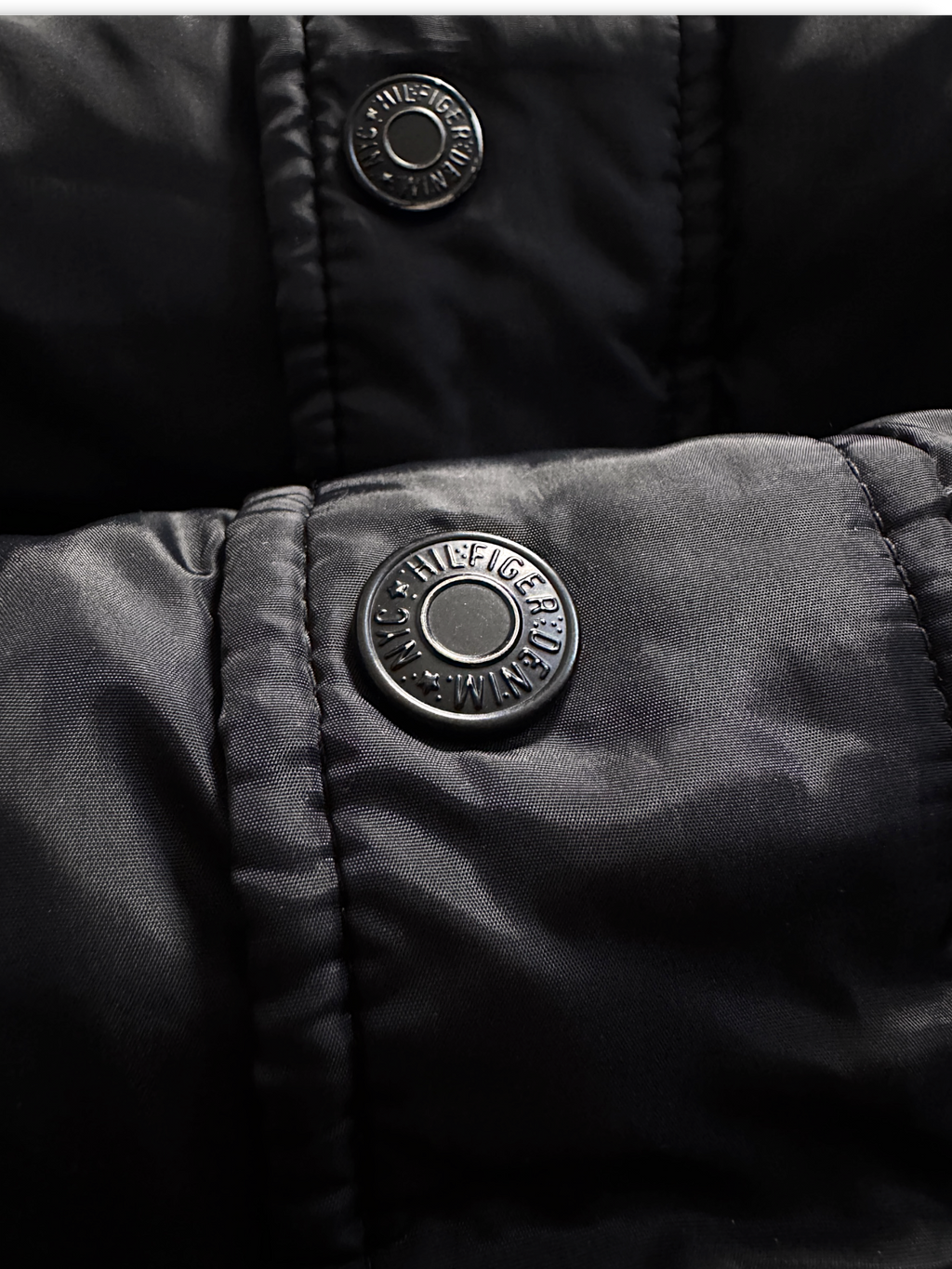 TOMMY HILFIGER LUXURY VTG BLACK PUFFER JACKET