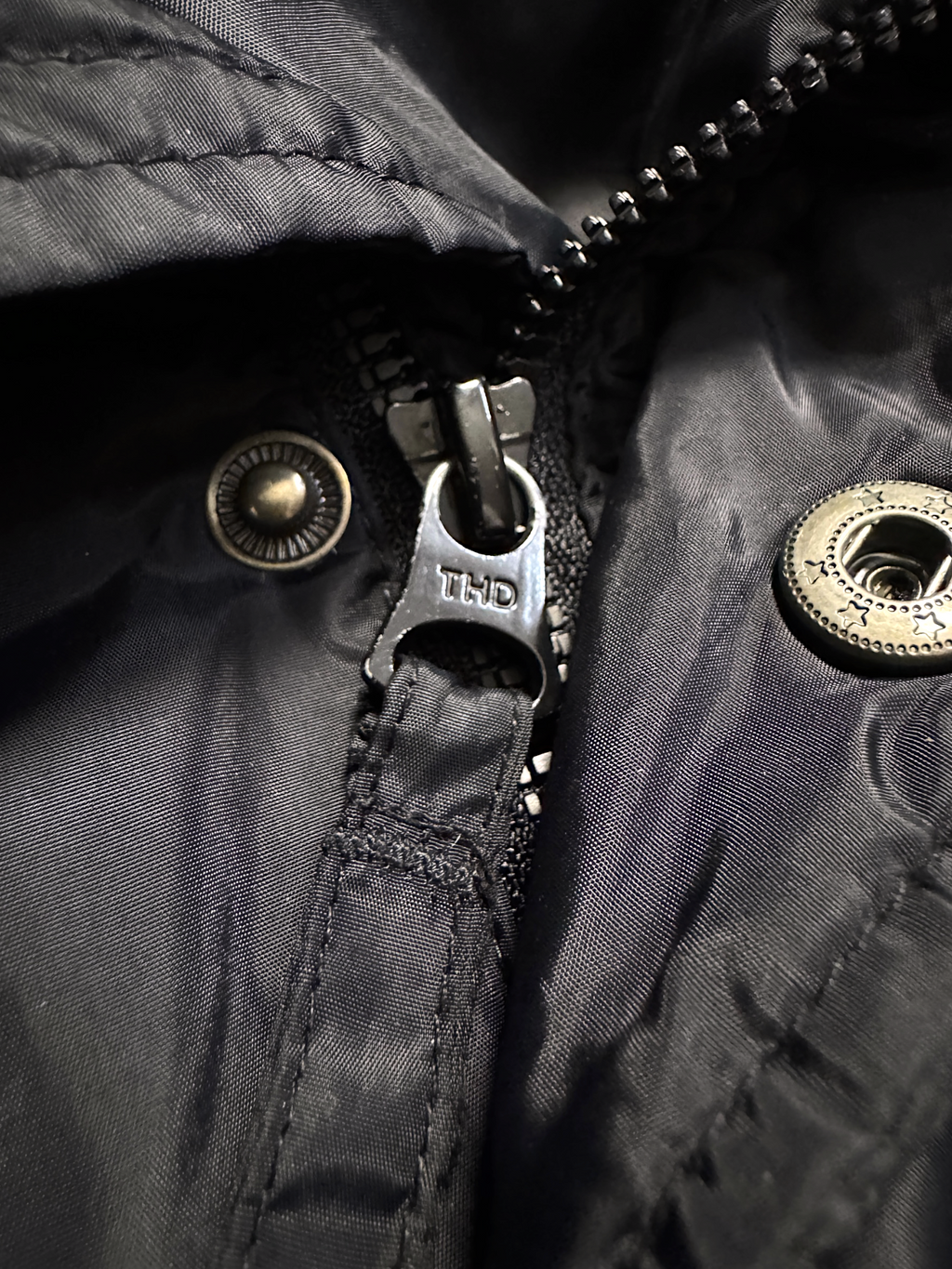 TOMMY HILFIGER LUXURY VTG BLACK PUFFER JACKET