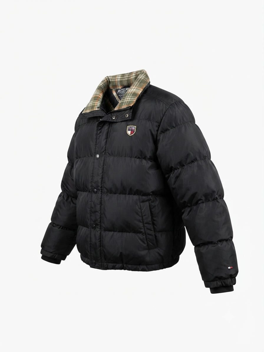 TOMMY HILFIGER LUXURY VTG BLACK PUFFER JACKET