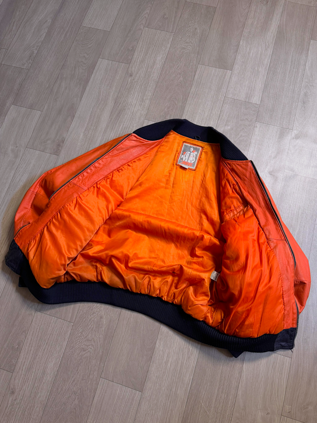 JEKEL LEATHER VARSITY ASIATIC JACKET