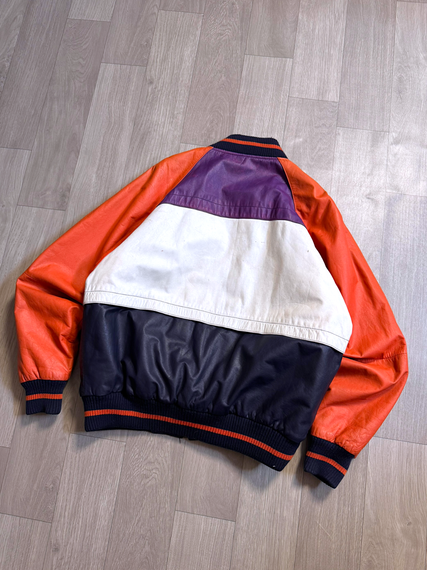 JEKEL LEATHER VARSITY ASIATIC JACKET