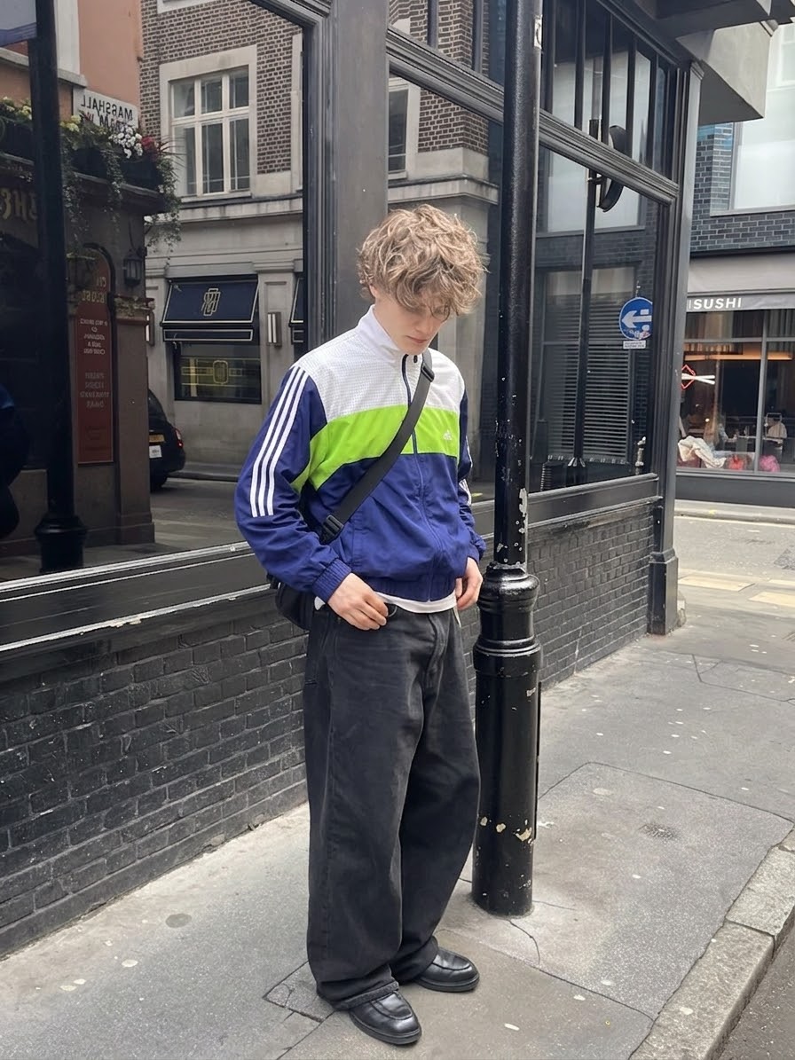 ADIDAS CLASSIC 3 LINED TRACK JACKET (L/XL)