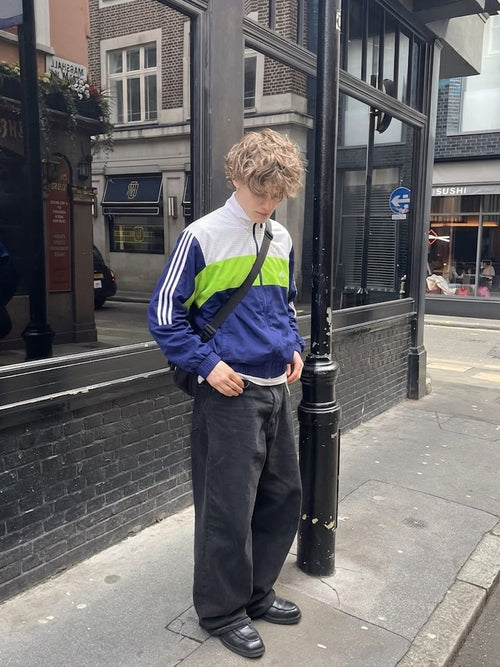 ADIDAS CLASSIC 3 LINED TRACK JACKET (L/XL)